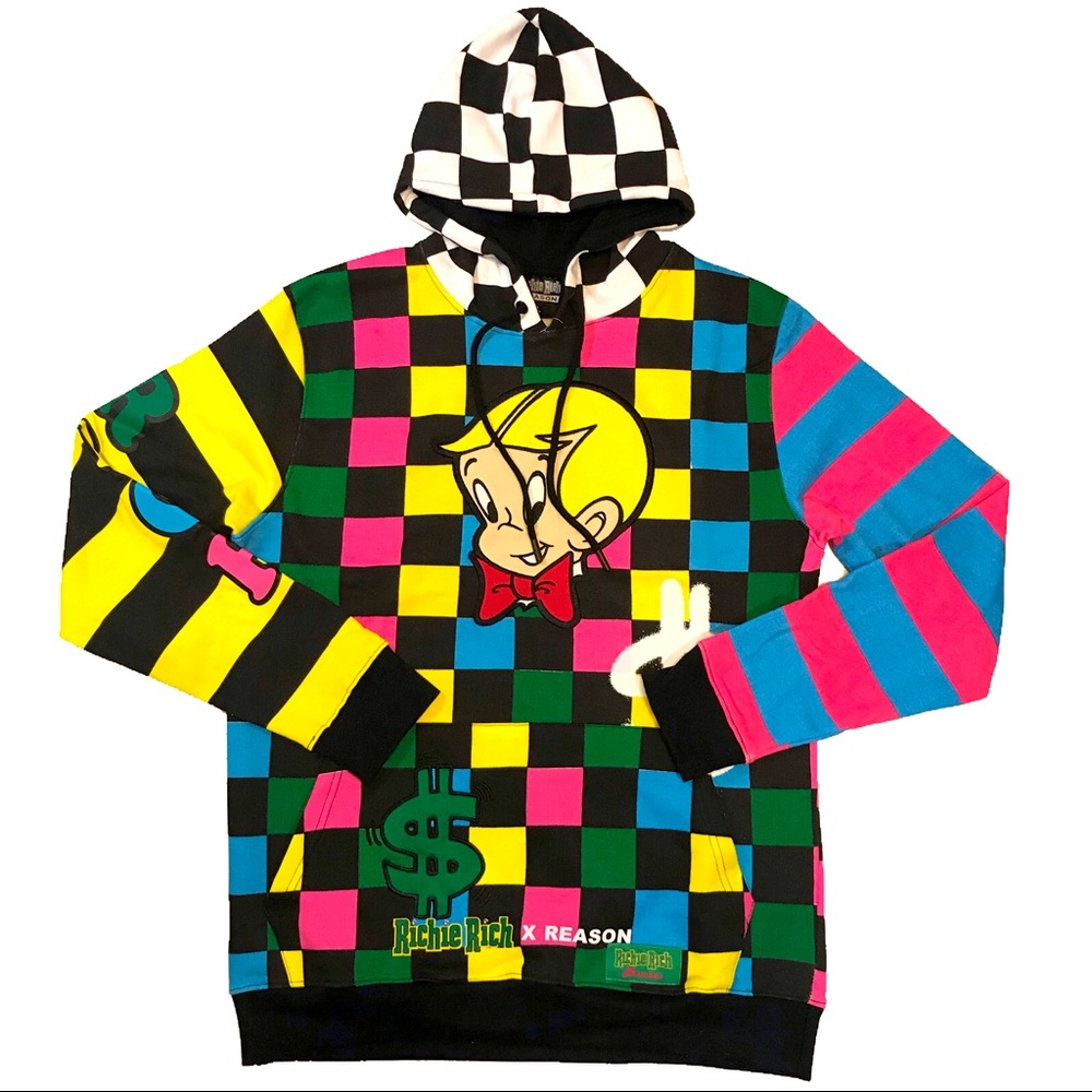 Men’s “Richie Rich” Hoodie. Size S, M, L, and XL.